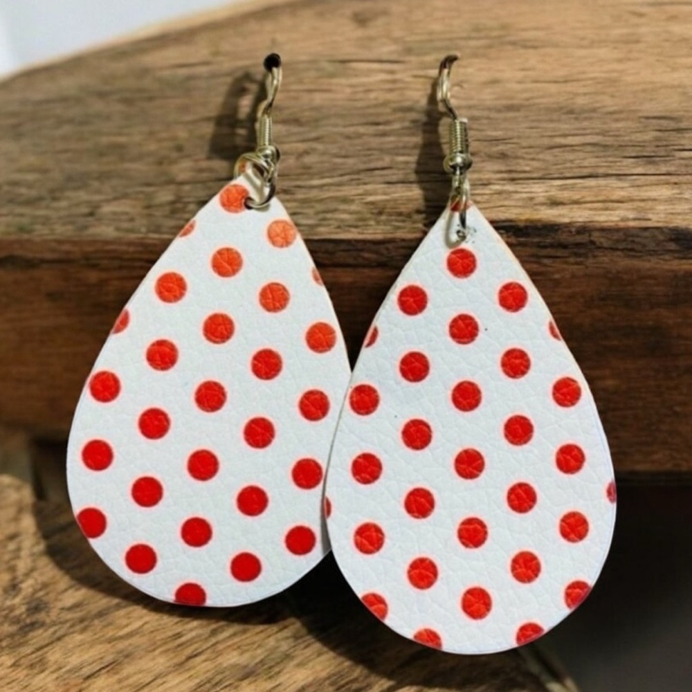 Faux Leather Earrings